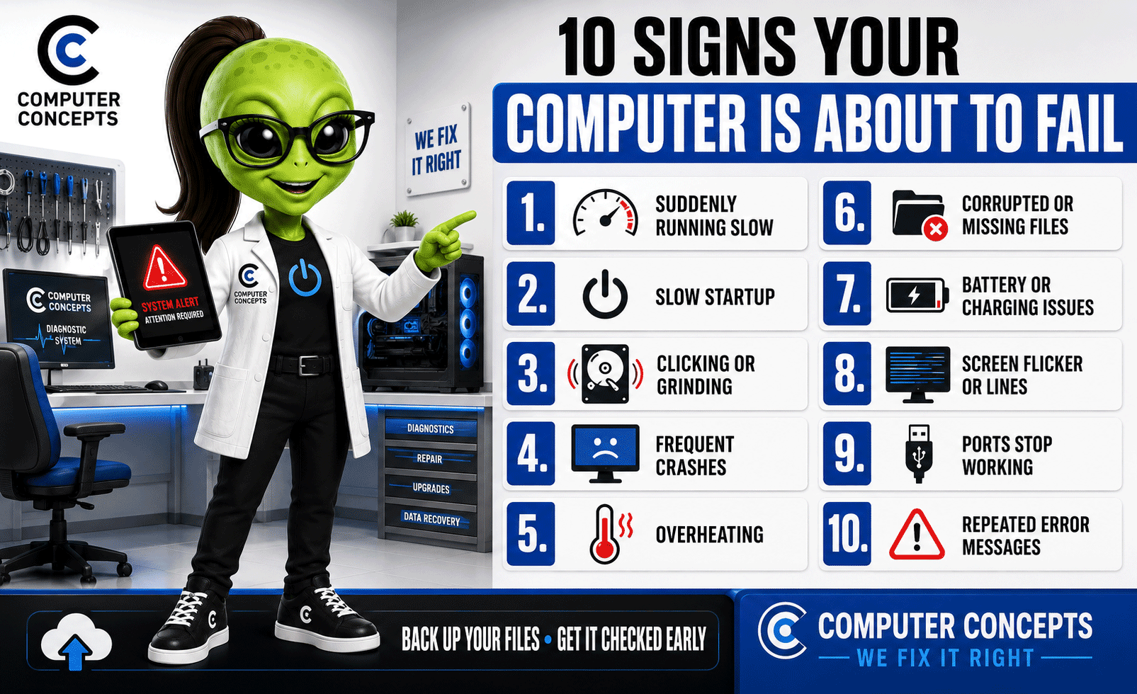 10 warning signs your computer is about to fail