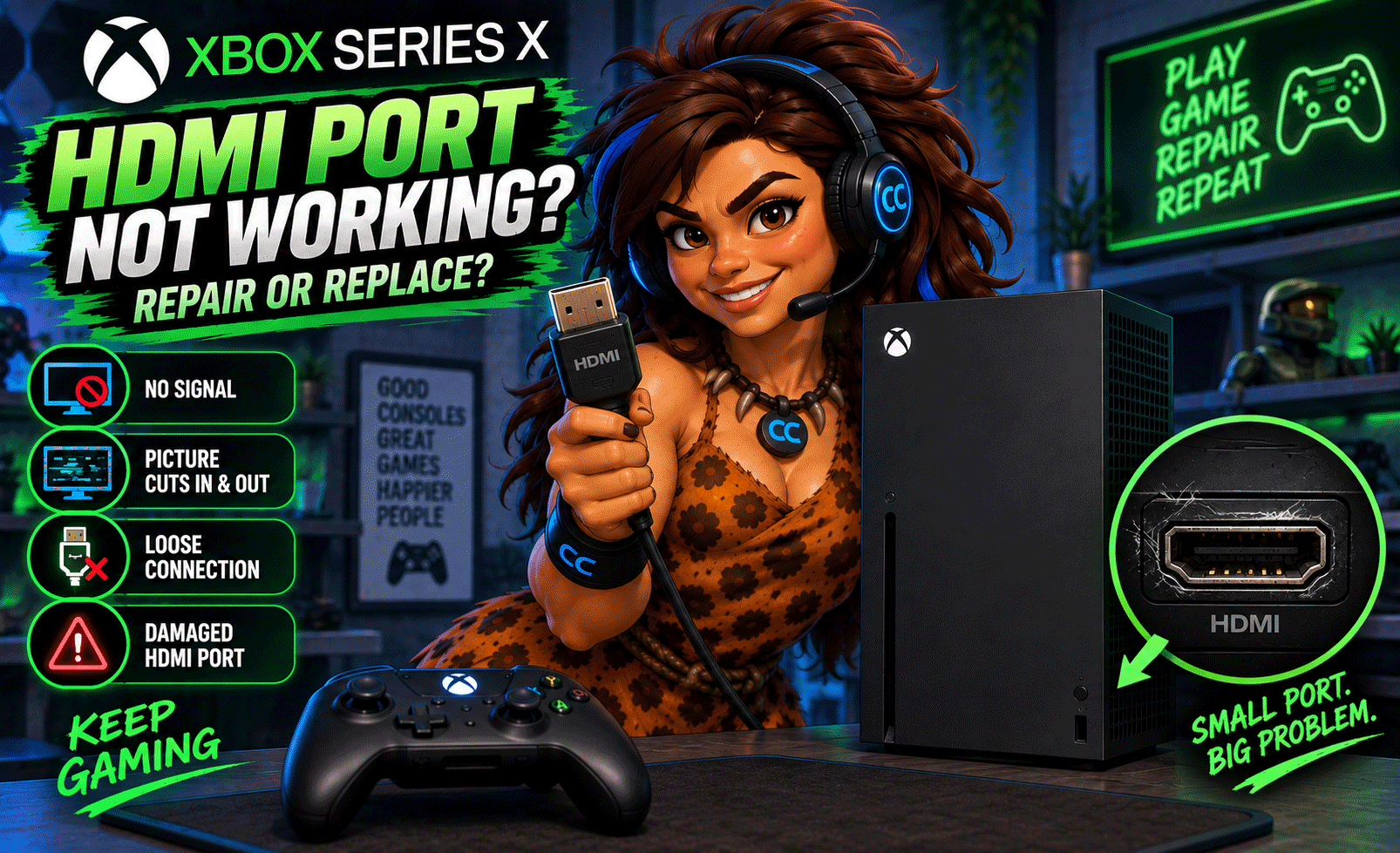 Xbox Series X HDMI port repair guide
