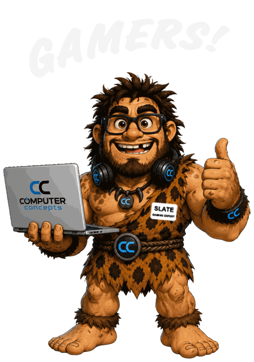 Slate Caveman - Gamers